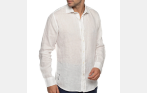 CHEMISE RUGBY COQ LIN BLANC
